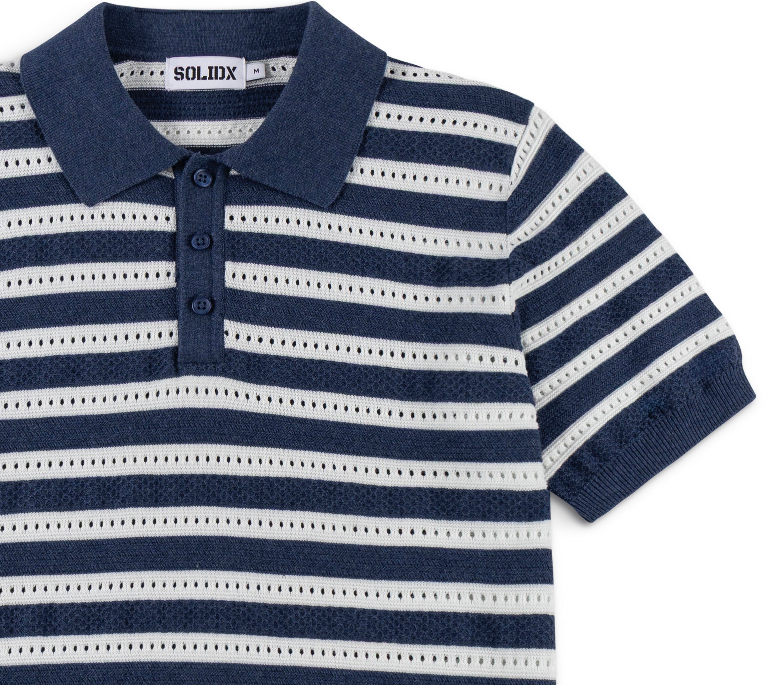 Men’s Striped Vintage Knit Polo