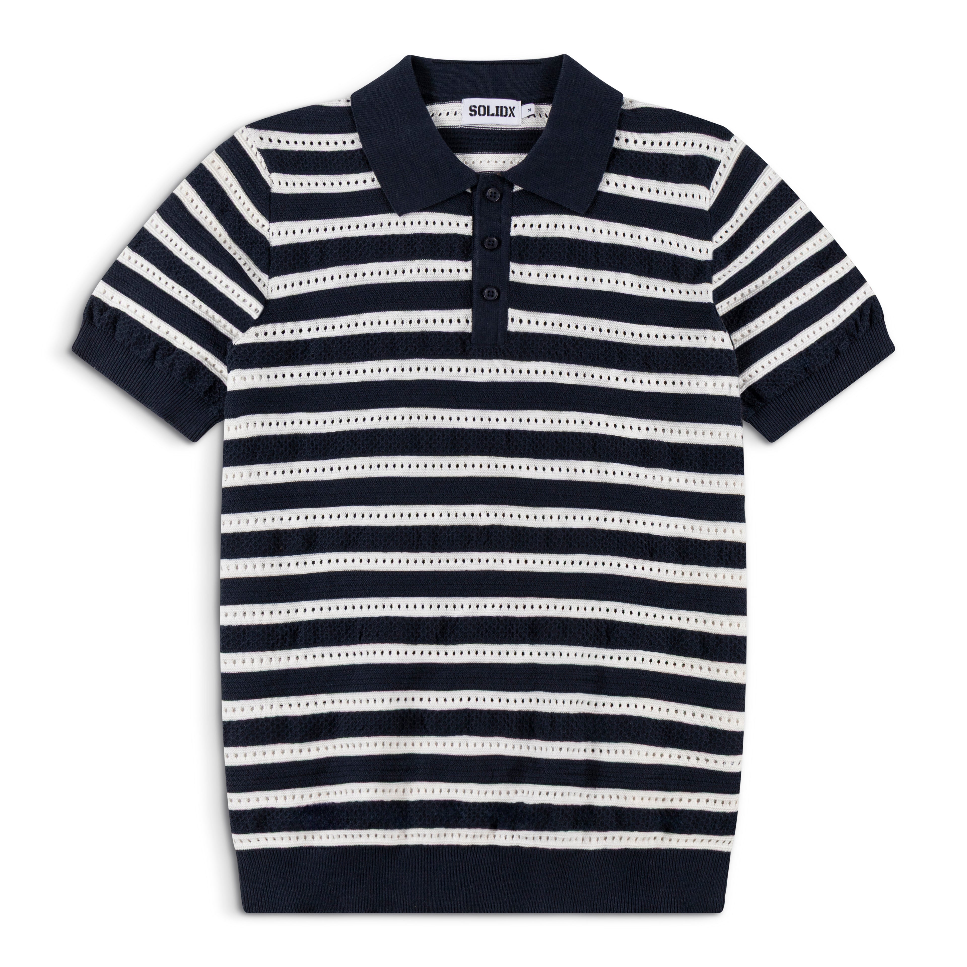 Men’s Striped Vintage Knit Polo