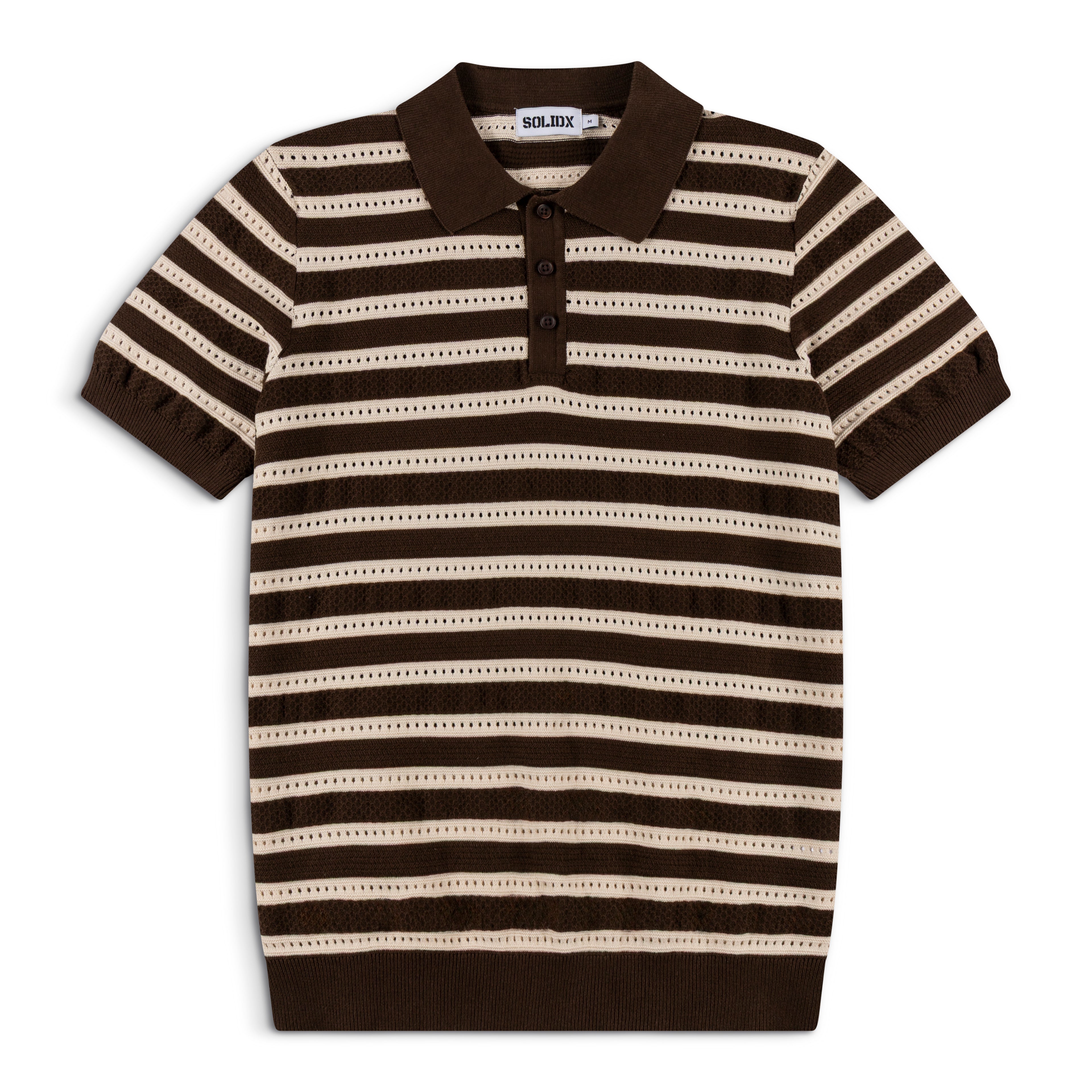Men’s Striped Vintage Knit Polo