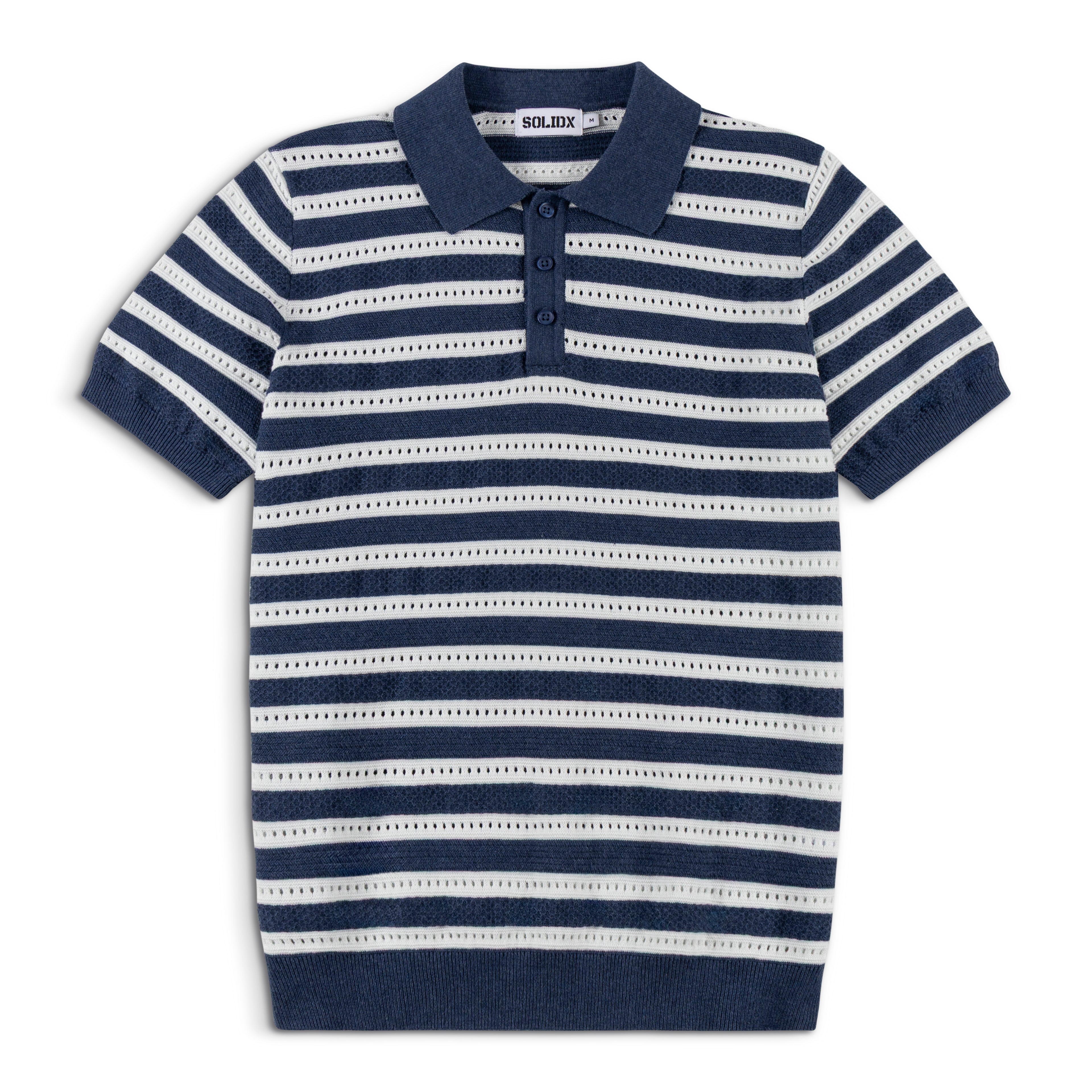 Men’s Striped Vintage Knit Polo