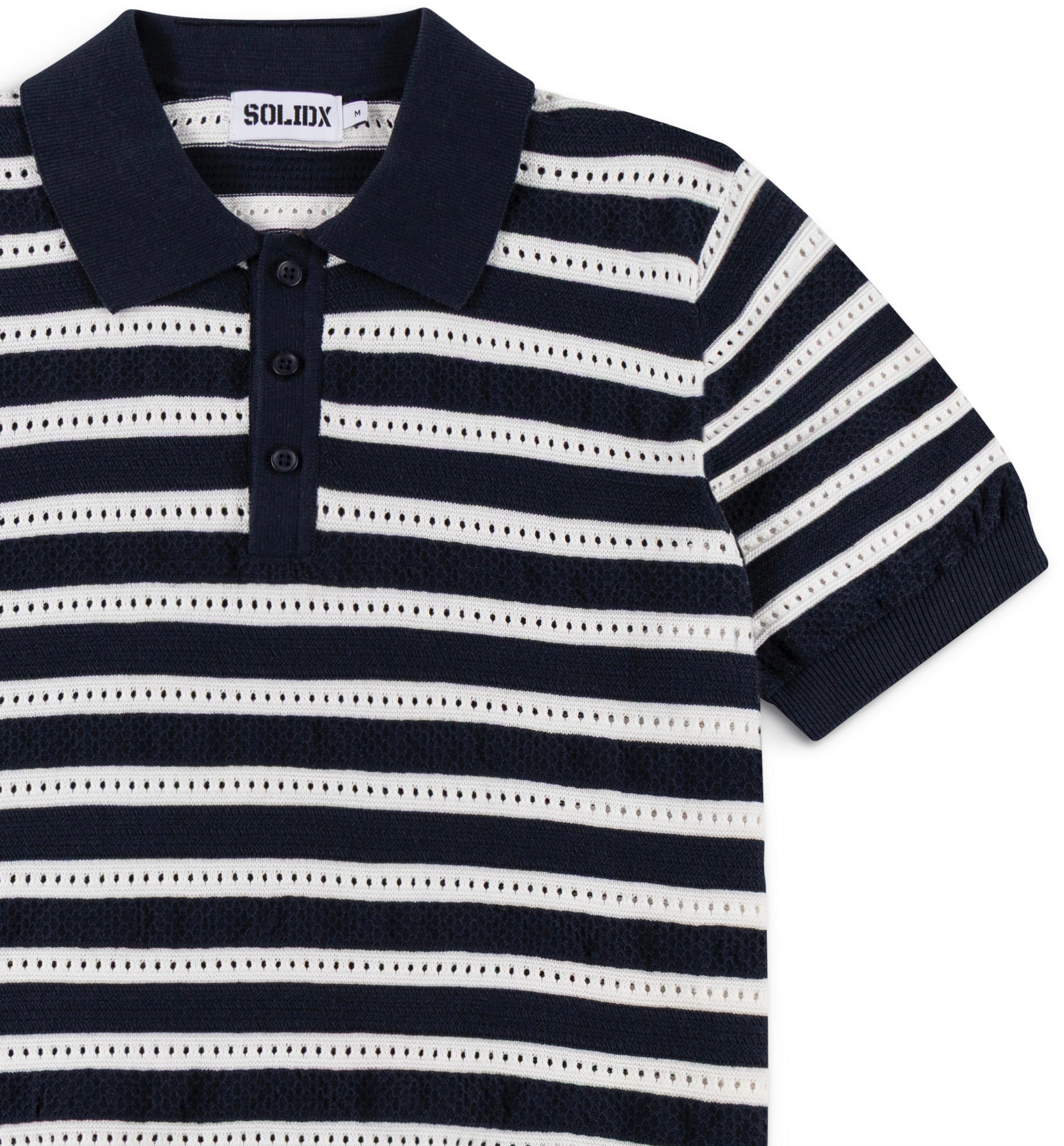 Men’s Striped Vintage Knit Polo