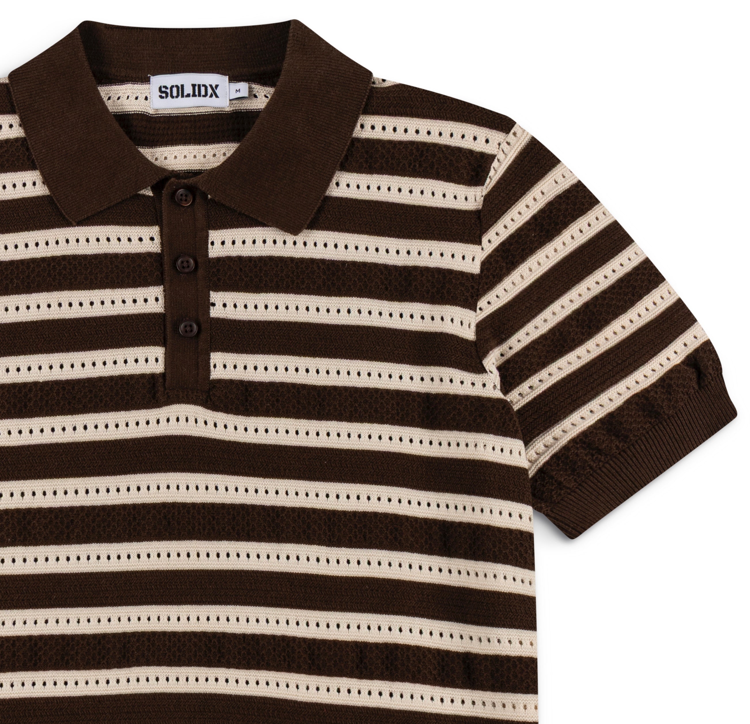 Men’s Striped Vintage Knit Polo