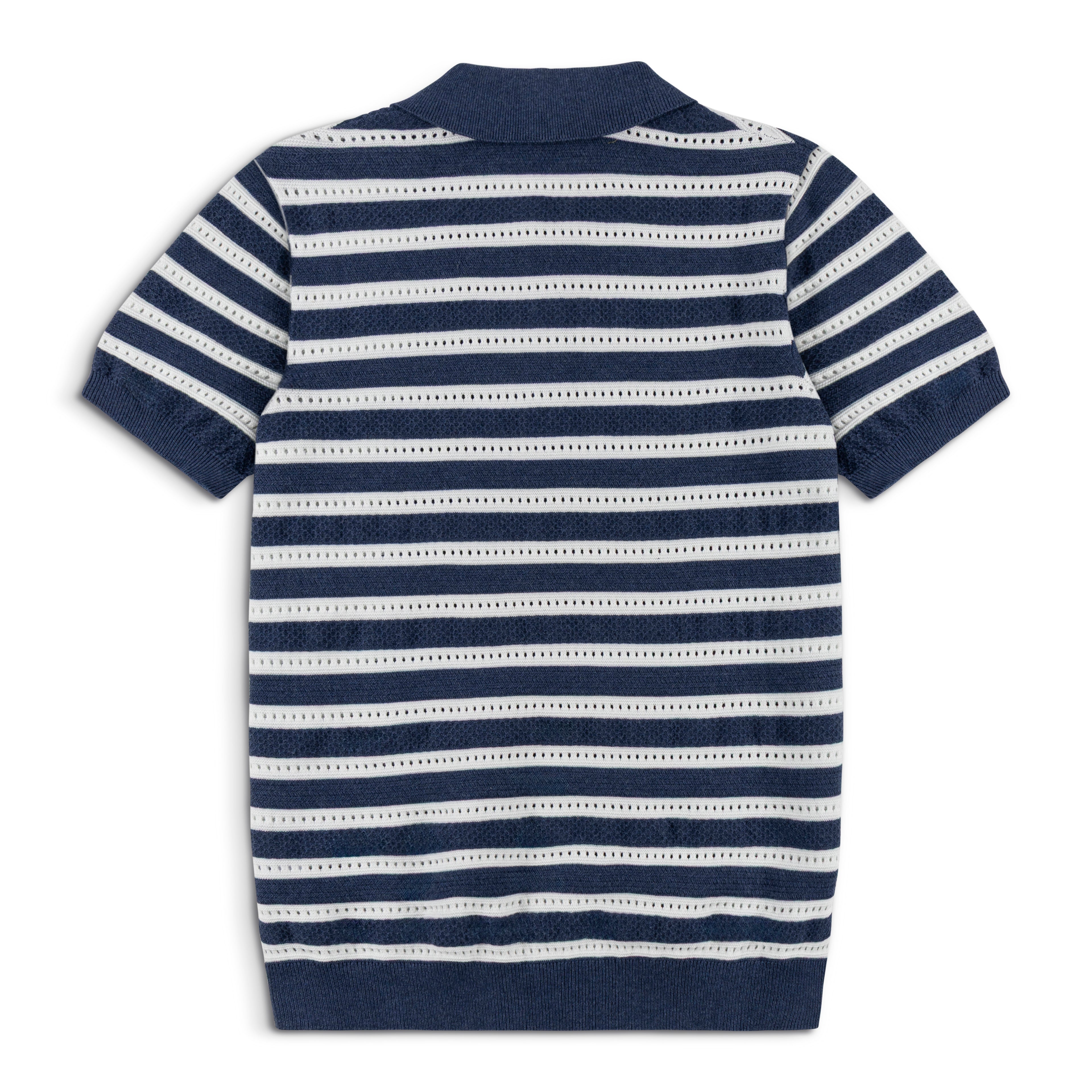 Men’s Striped Vintage Knit Polo