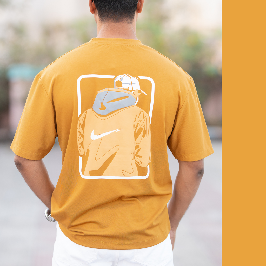 China Mercerized cotton Drop Shoulder T-Shirt